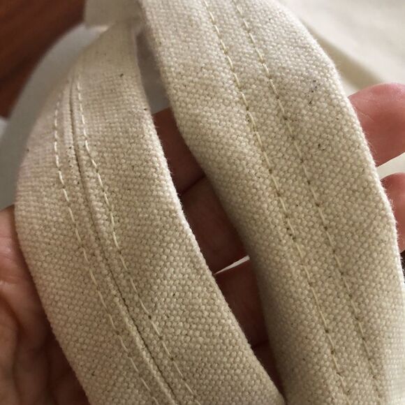 NEW Fish Hippie co. Beige canvas large tote bag. Beach bag. - Picture 5 of 9